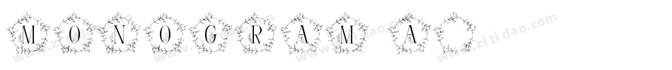 MONOGRAM A字体转换